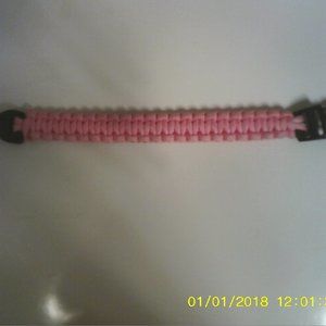 Pink and Black paracord bracelet